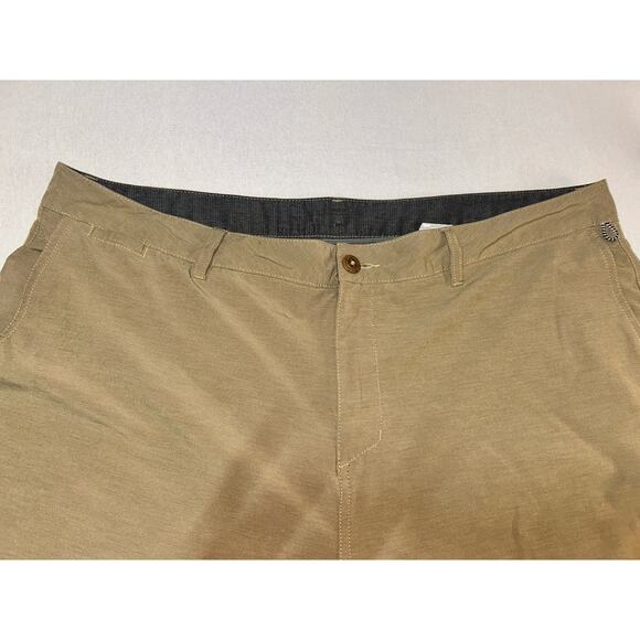 Quicksilver Amphibian Men’s Shorts Khaki Brown Size 42 X 9 | 4 Way Stretch Chino - Picture 3 of 13